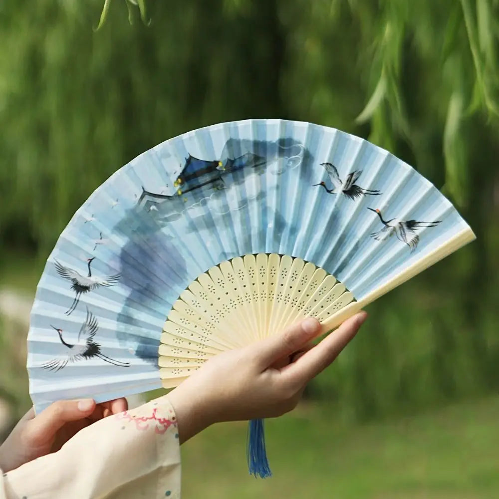 Retro Bamboo Folding Fan - Image 13