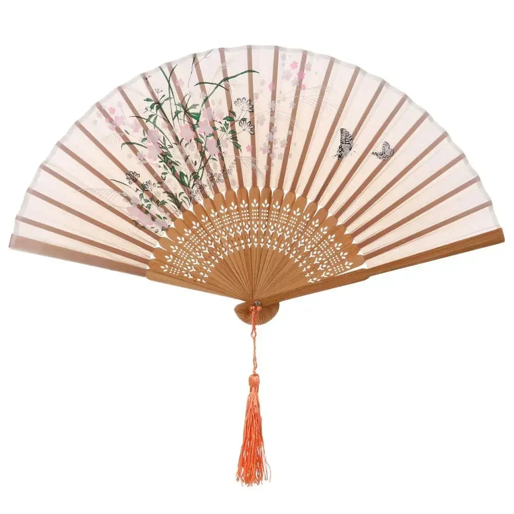 Retro Bamboo Folding Fan - Image 12