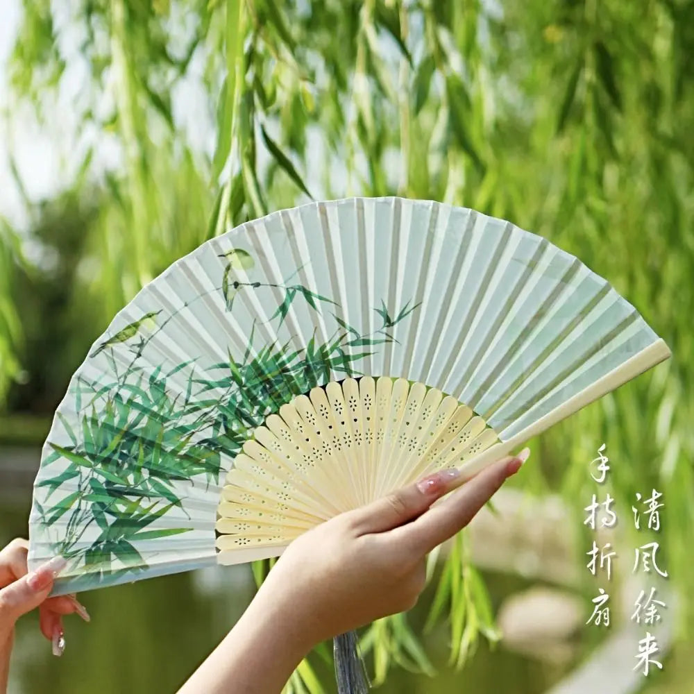 Retro Bamboo Folding Fan - Image 31