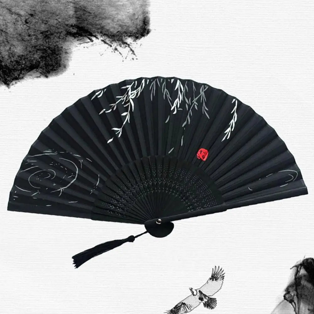 Retro Bamboo Folding Fan - Image 34