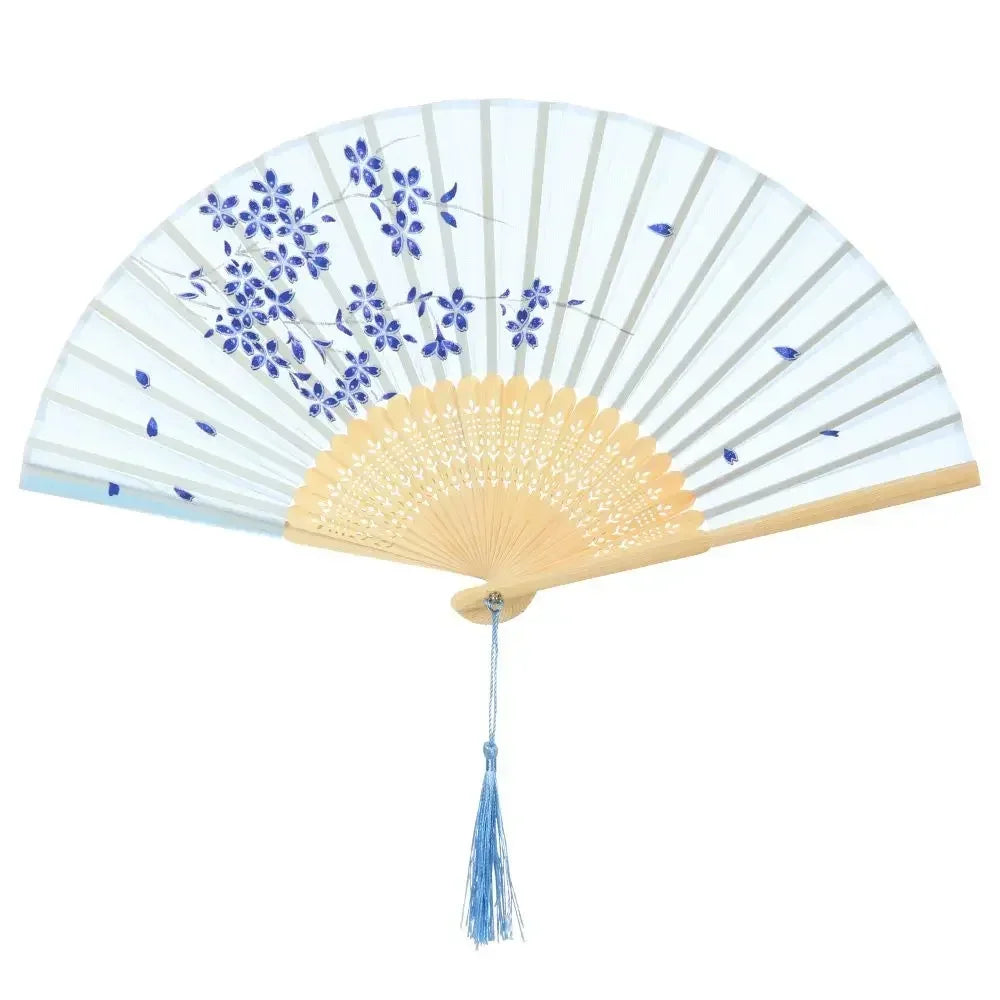 Retro Bamboo Folding Fan - Image 32