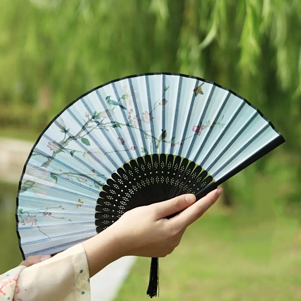 Retro Bamboo Folding Fan - Image 43
