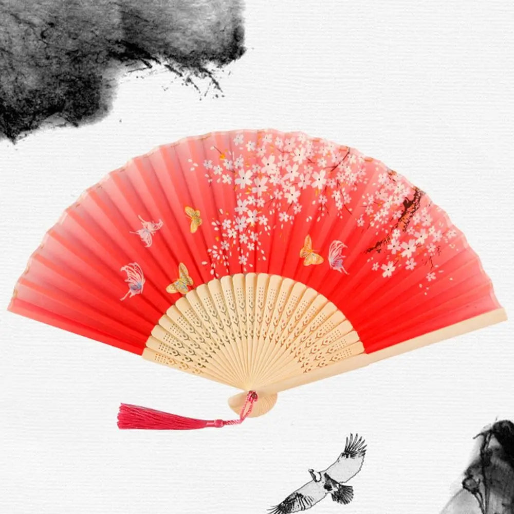 Retro Bamboo Folding Fan - Image 8