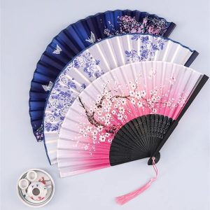 Vintage Silk Folding Fan