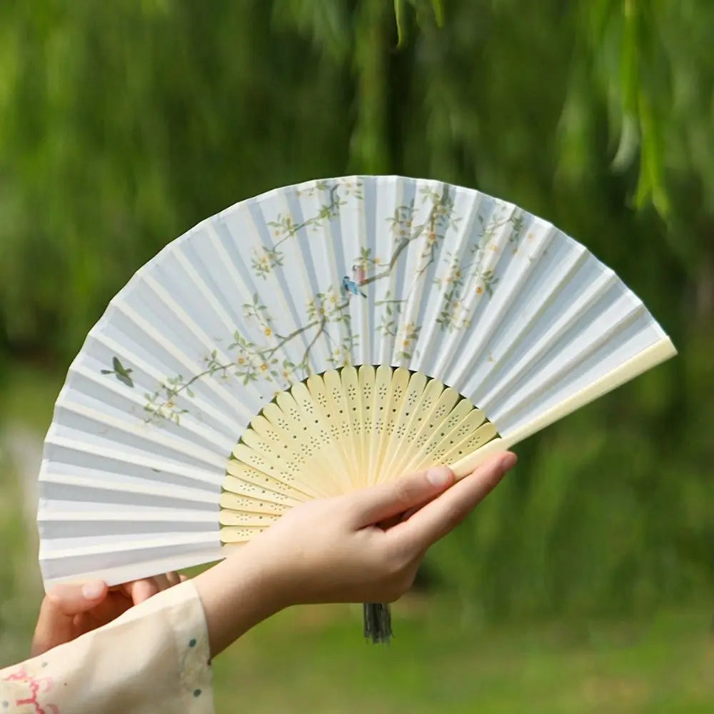Retro Bamboo Folding Fan - Image 24