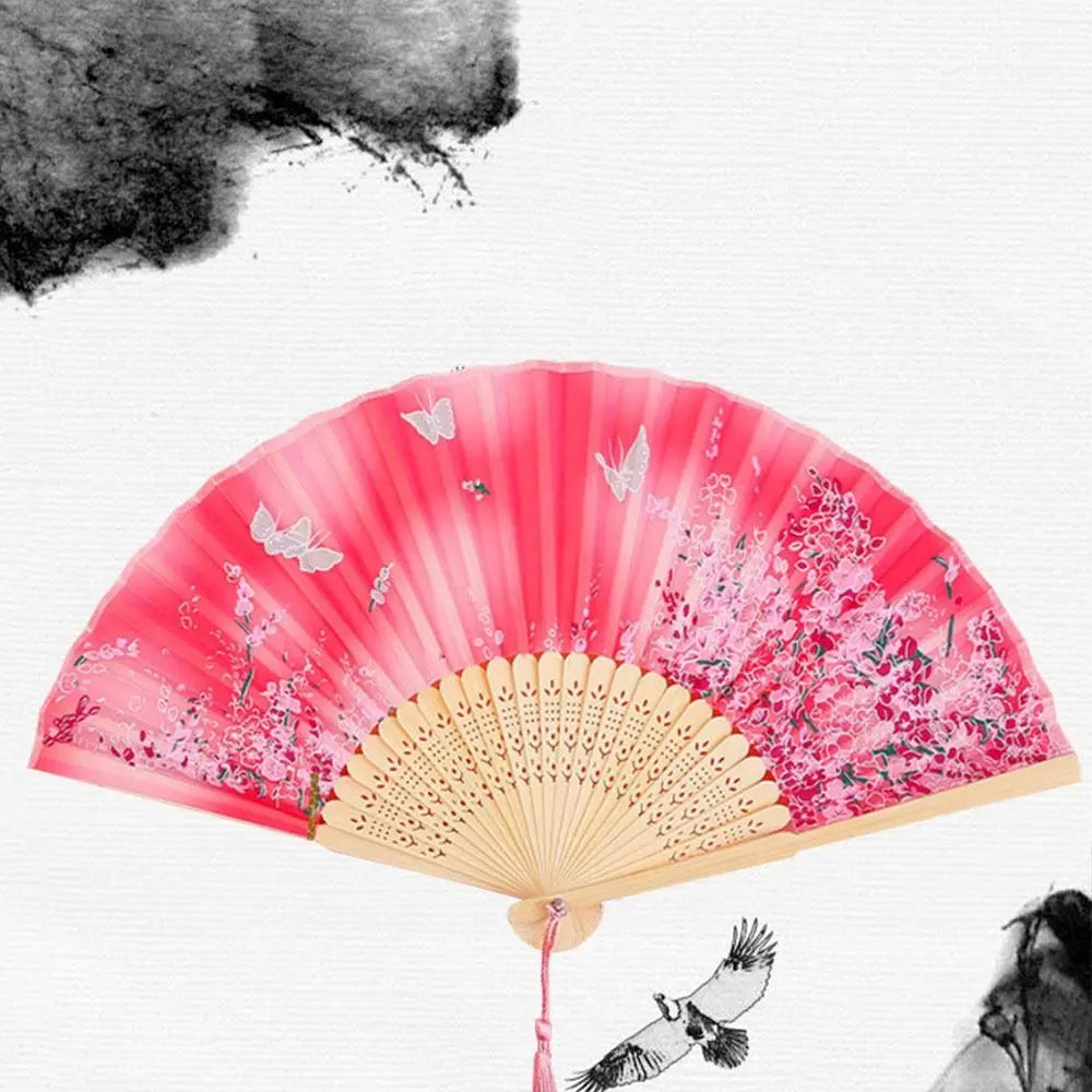 Retro Bamboo Folding Fan - Image 41