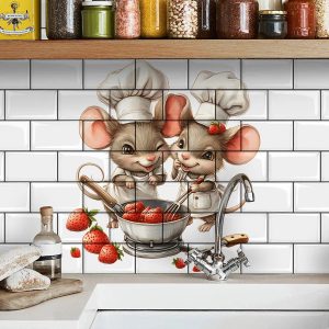 Cartoon Mouse Chef Sticker